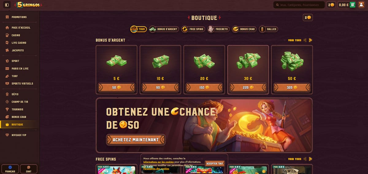 Boutique 5Gringos Casino