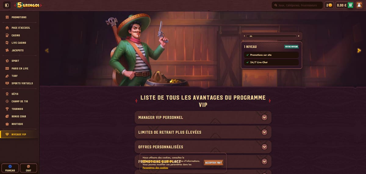 VIP 5Gringos Casino