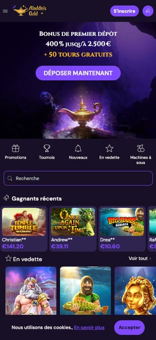 Aladdins Gold Casino Application