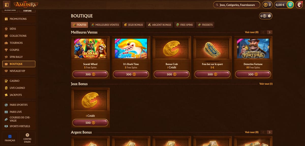 Boutique AmunRa Casino