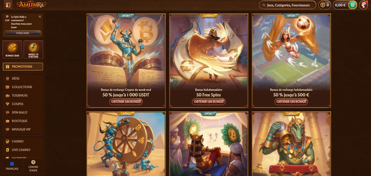 Promos AmunRa Casino