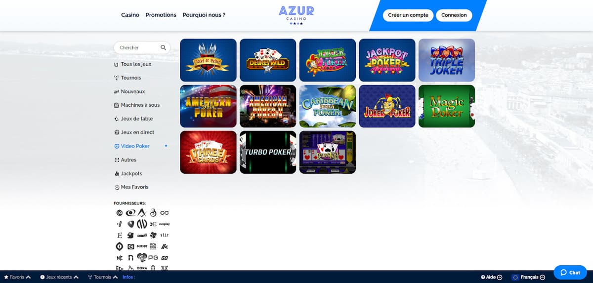 machines à sous Azur Casino