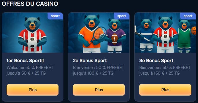 Bonus sport Baloo Casino
