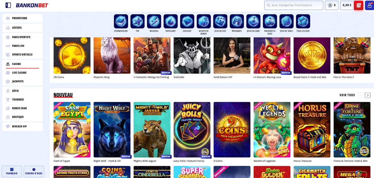 sélection de Casino Bankonbet Casino