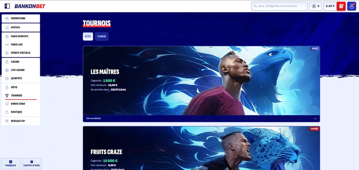 tournois Bankonbet Casino