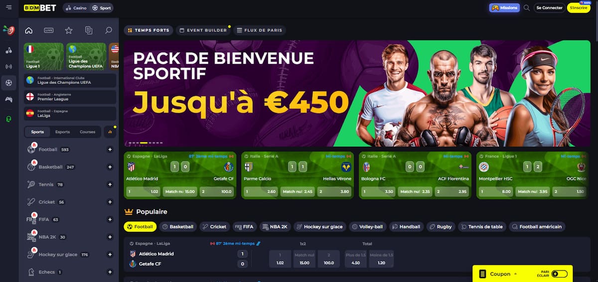 Paris sportifs BDMbet