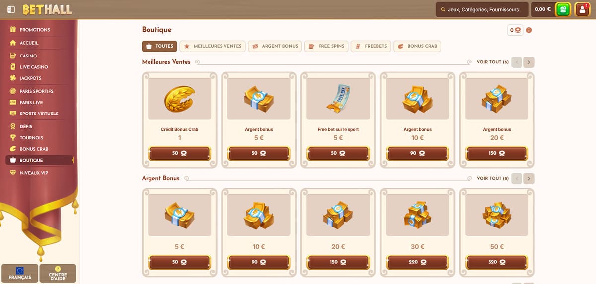 Boutique BetHall Casino