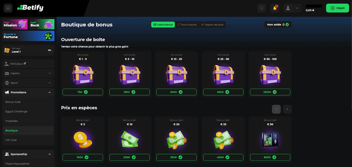 Boutique Betify Casino