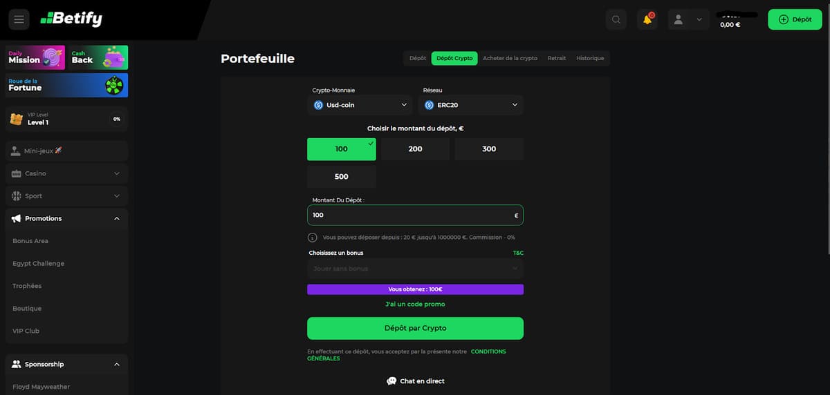 Crypto Betify Casino