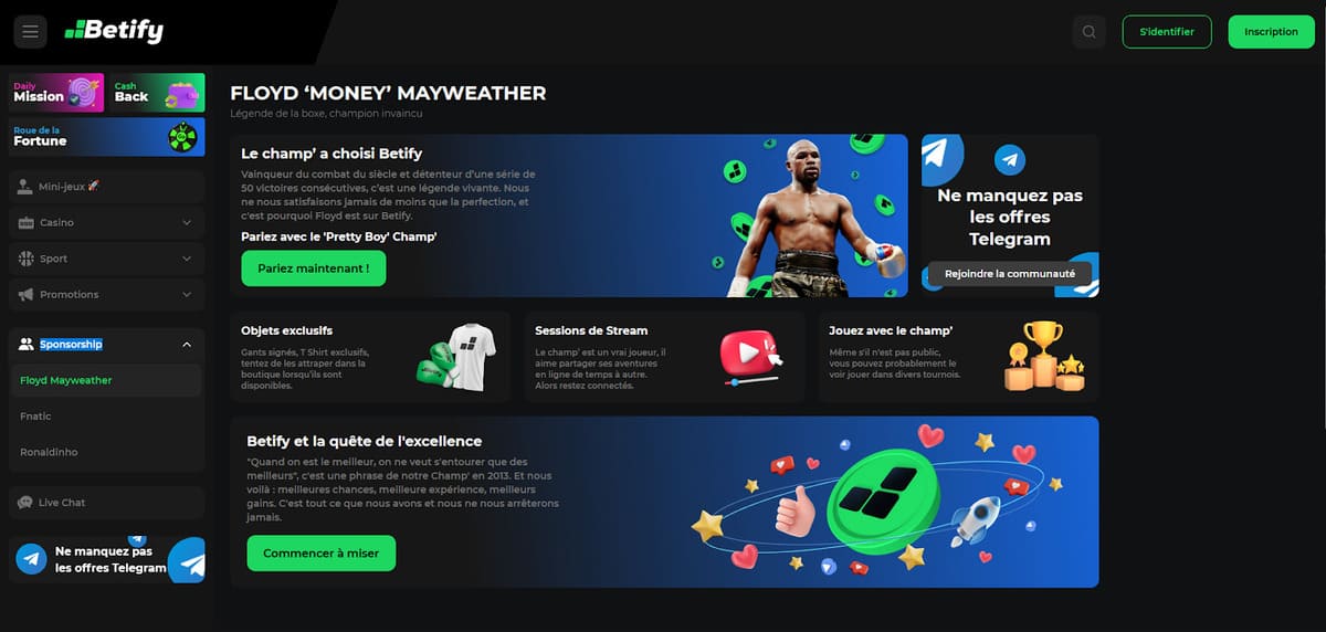 Sponsoring Betify Casino