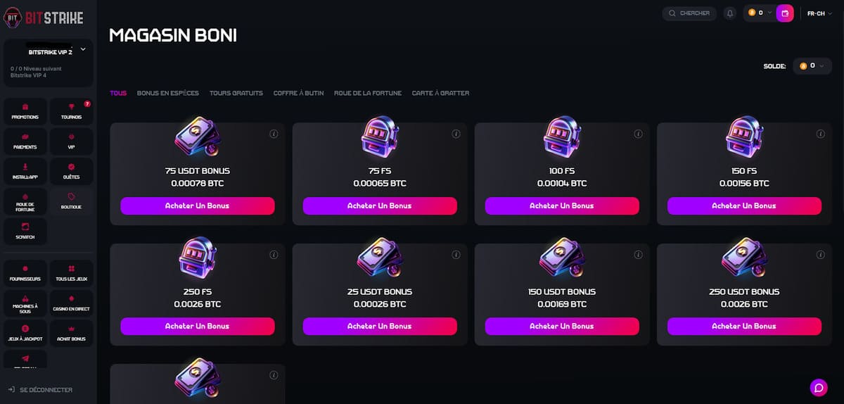 Boutique Bitstrike Casino