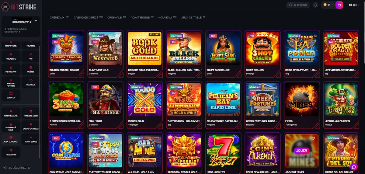 Jackpots Bitstrike Casino
