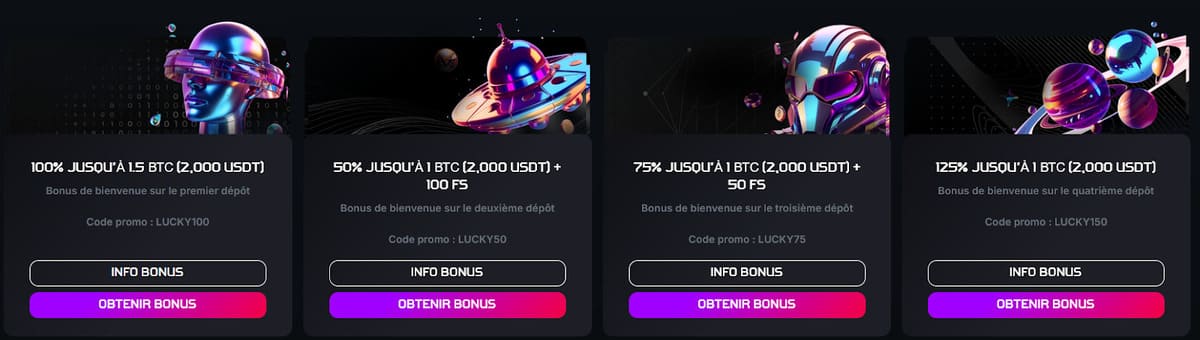 Pack bienvenue Bitstrike Casino
