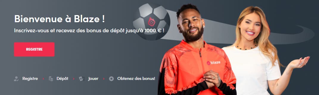 bonus bienvenue Blaze Casino