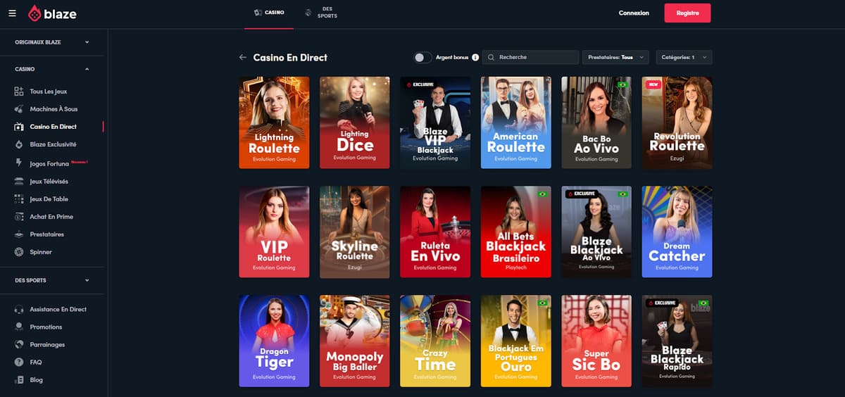 casino en direct Blaze Casino
