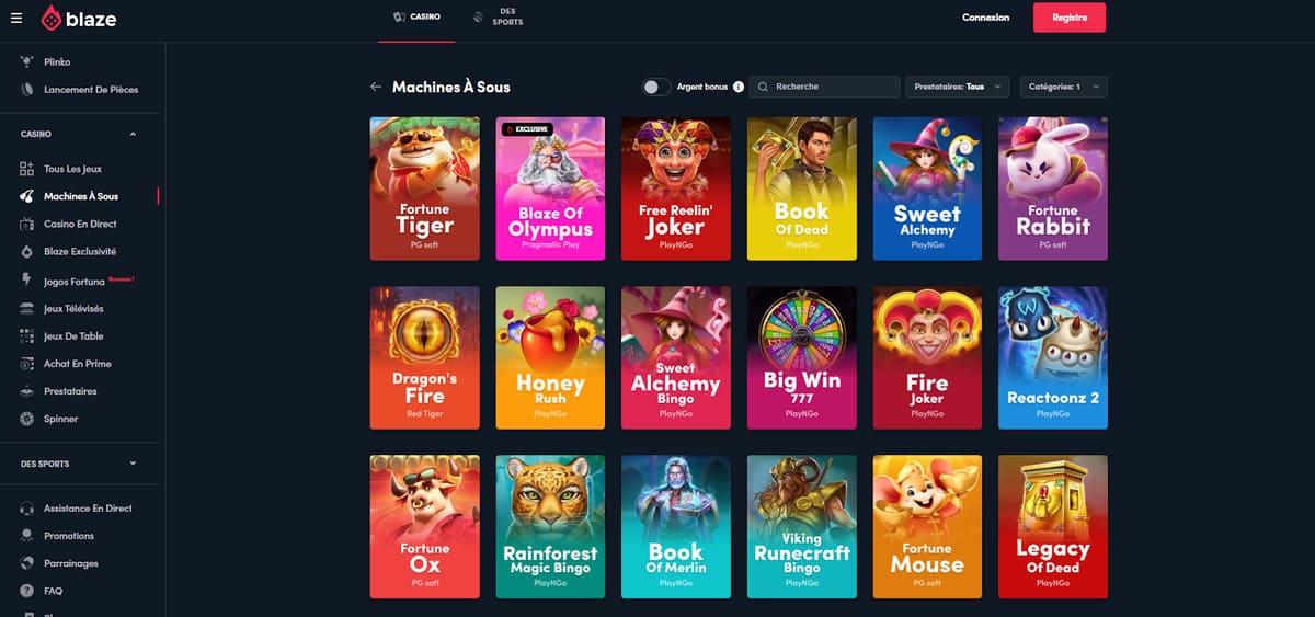 machine à sous Blaze Casino