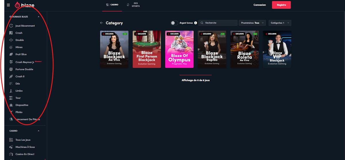 originaux Blaze Casino