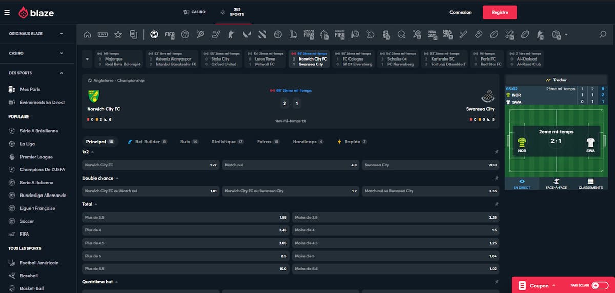 paris sport en direct Blaze Casino