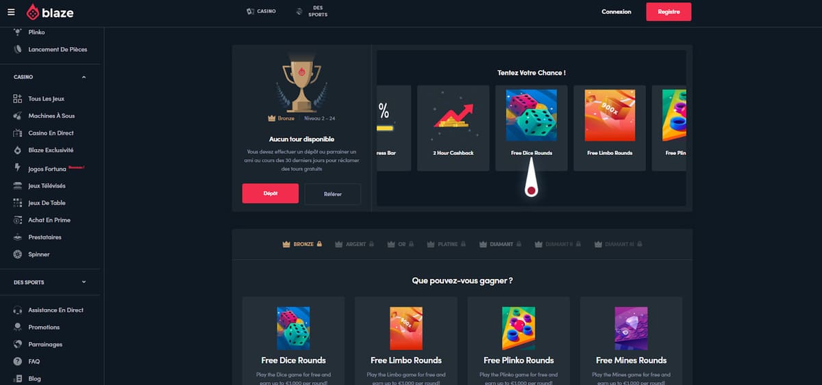 spinner Blaze Casino