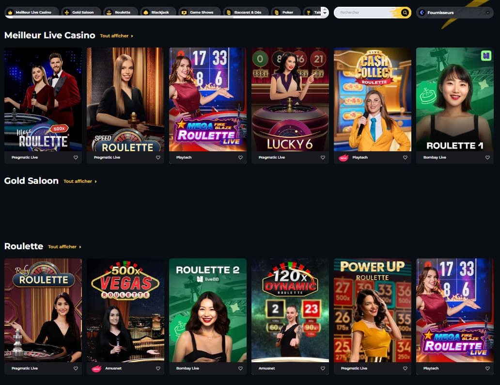 Live casino Boomerang