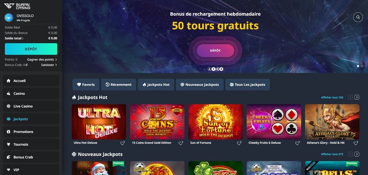 jackpots Buran Casino