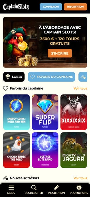 Captain Slots Casino Application