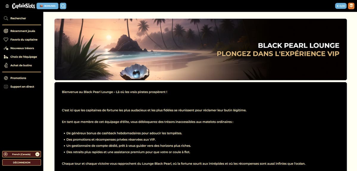 Club VIP Captain Slots Casino