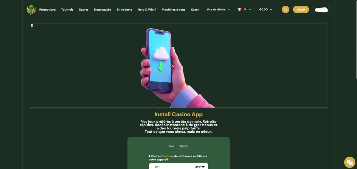 Mobile CashBox Casino