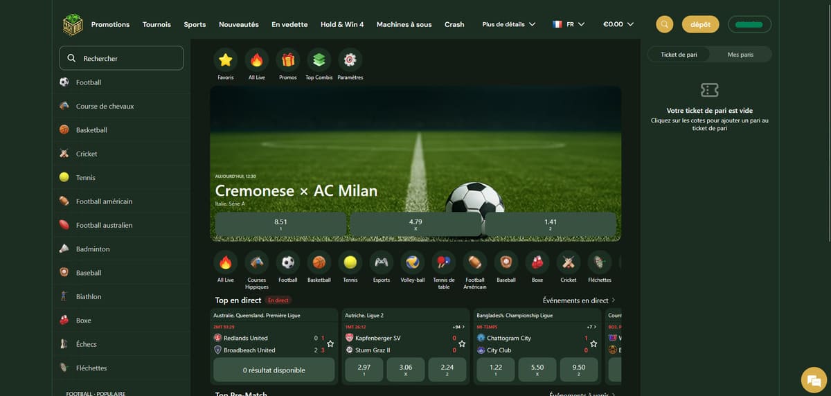 Sports CashBox Casino