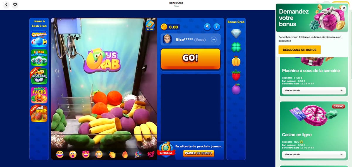 Bonus crab Casinolo
