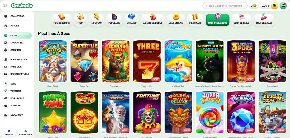 Machines à sous Casinolo