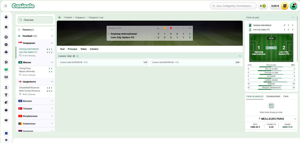 Machines à sous Casinolo