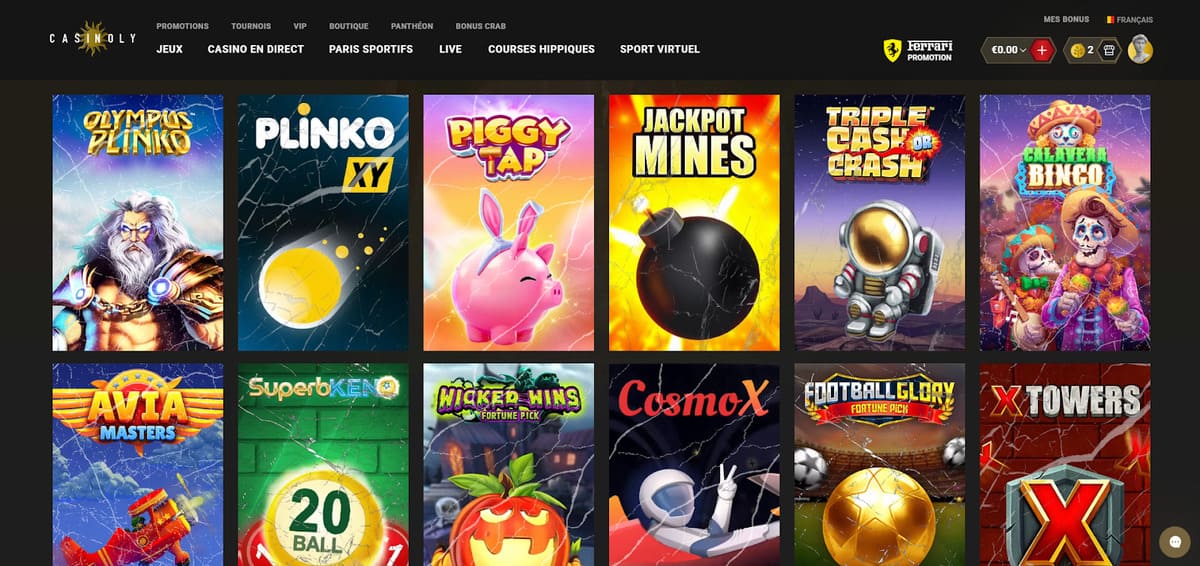 Instant games casinoly