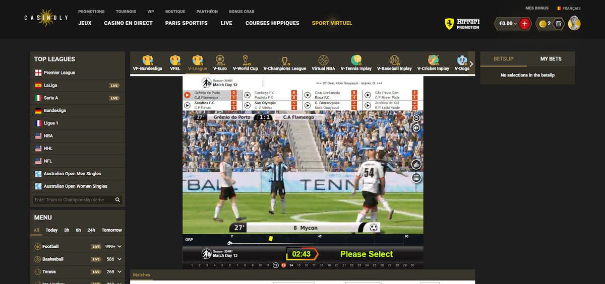 Ligues virtuelles casinoly