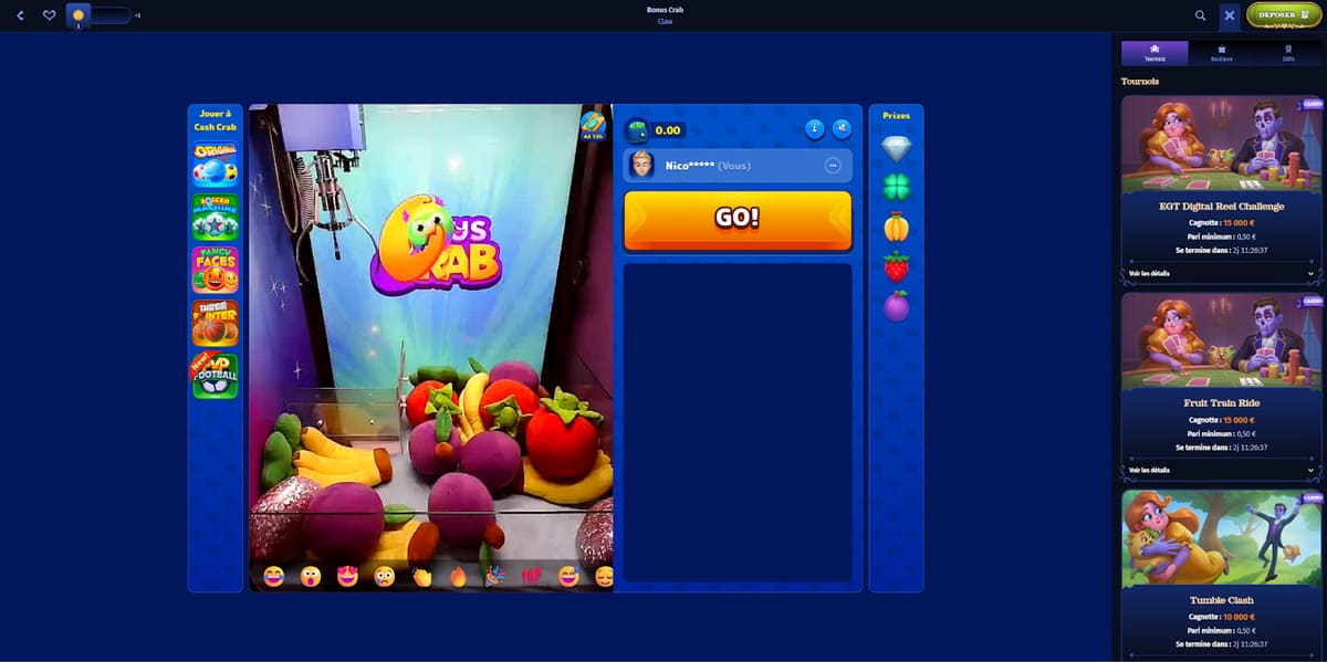 Bonus crab Casombie Casino