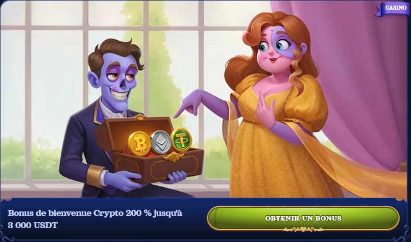 Bonus crypto 200% Casombie Casino
