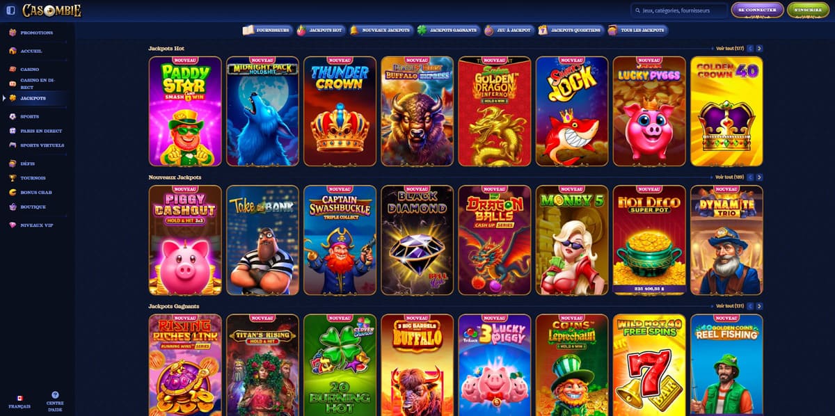 Jackpots Casombie Casino