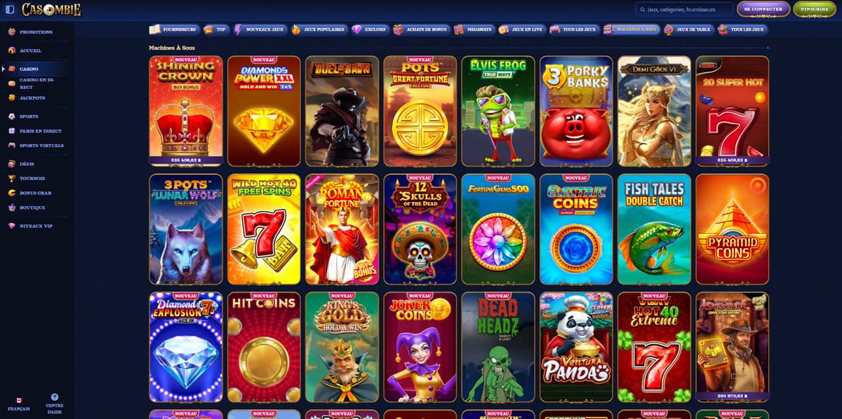 Machines à sous Casombie Casino