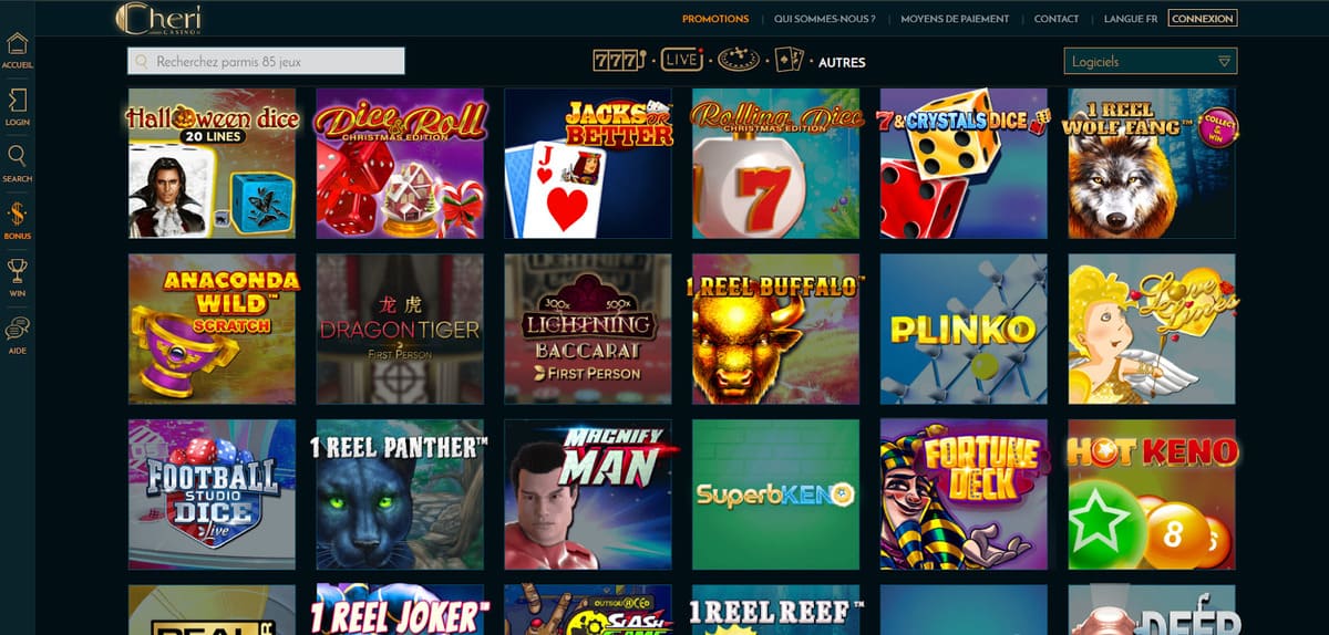 autres jeux Chéri Casino