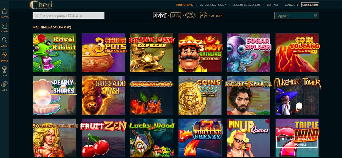 machine à sous Chéri Casino