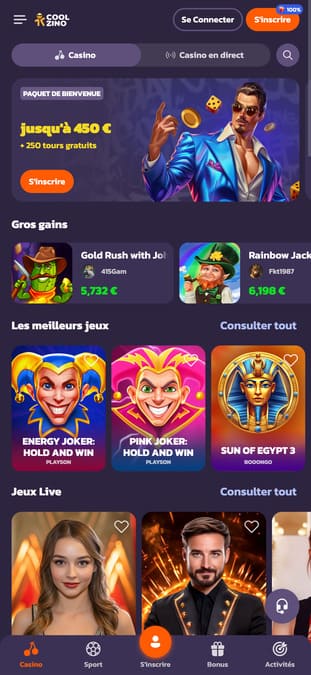 Coolzino casino application Coolzino casino application