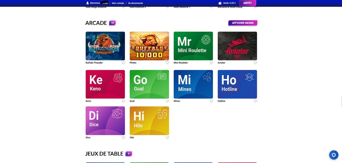 Arcade Europe Fortune Casino