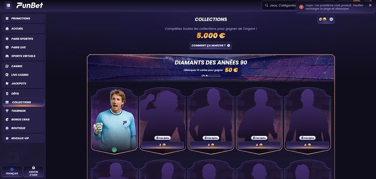 Collections Funbet Casino