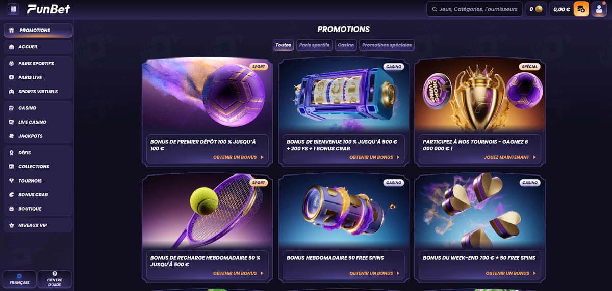 Promotions Funbet Casino