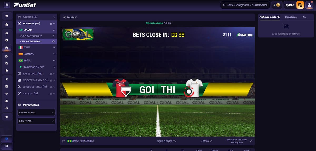 Sport virtuel Funbet Casino