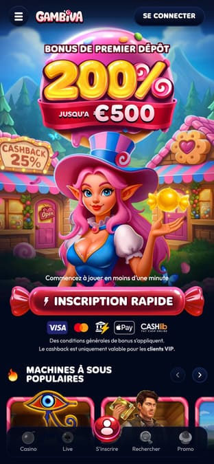 Gambiva Casino Application