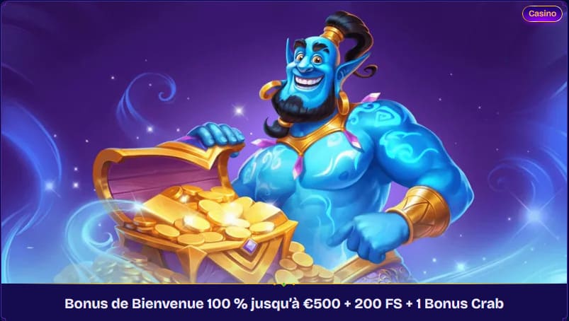 Bonus bienvenue Genieplay Casino