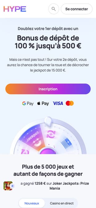 Hype Kasino Casino Application