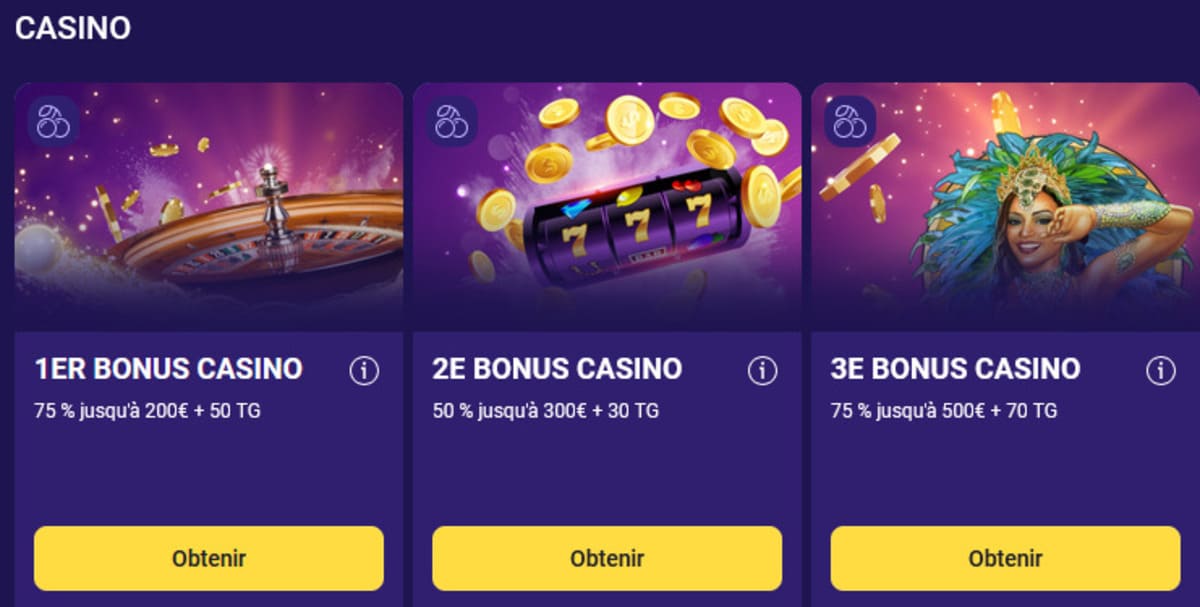 Bonus casino Igobet Casino