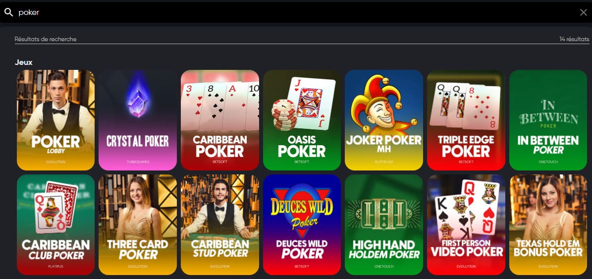poker solo Instant Casino